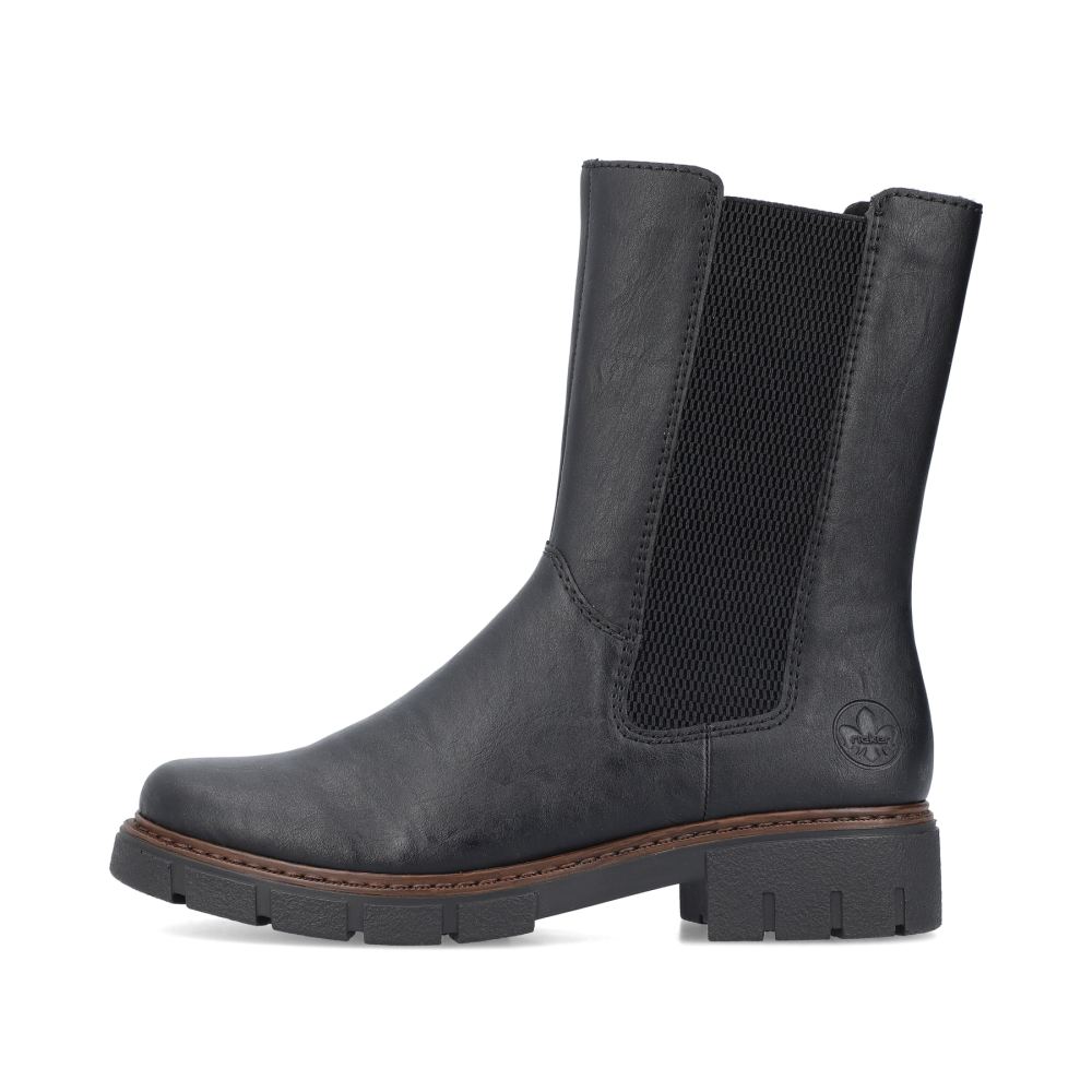 Rieker Women's Chelsea Boots - Deep Black