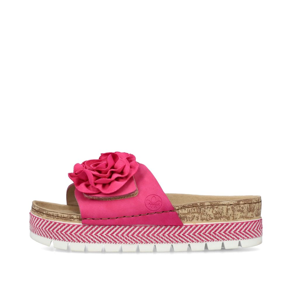 Rieker Women's Mules - Blood Pink