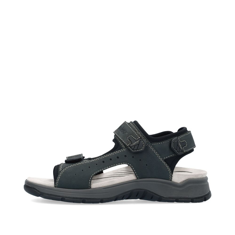 Rieker Men's Trekking Sandals - Blue-Grey