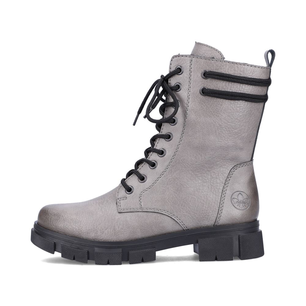 Rieker Women's Biker Boots Granite Gray