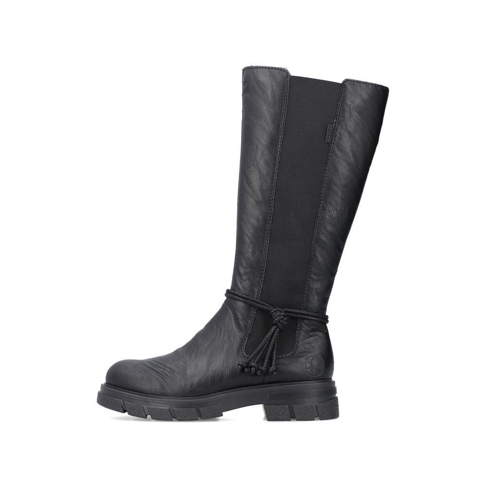 Rieker Women's High Shaft Bootsglossy Black