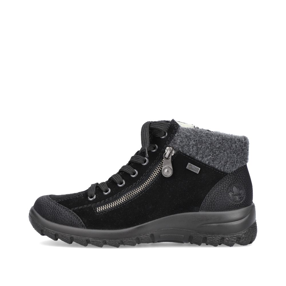 Rieker Women's Lace-Up Shoes - Graphite Black