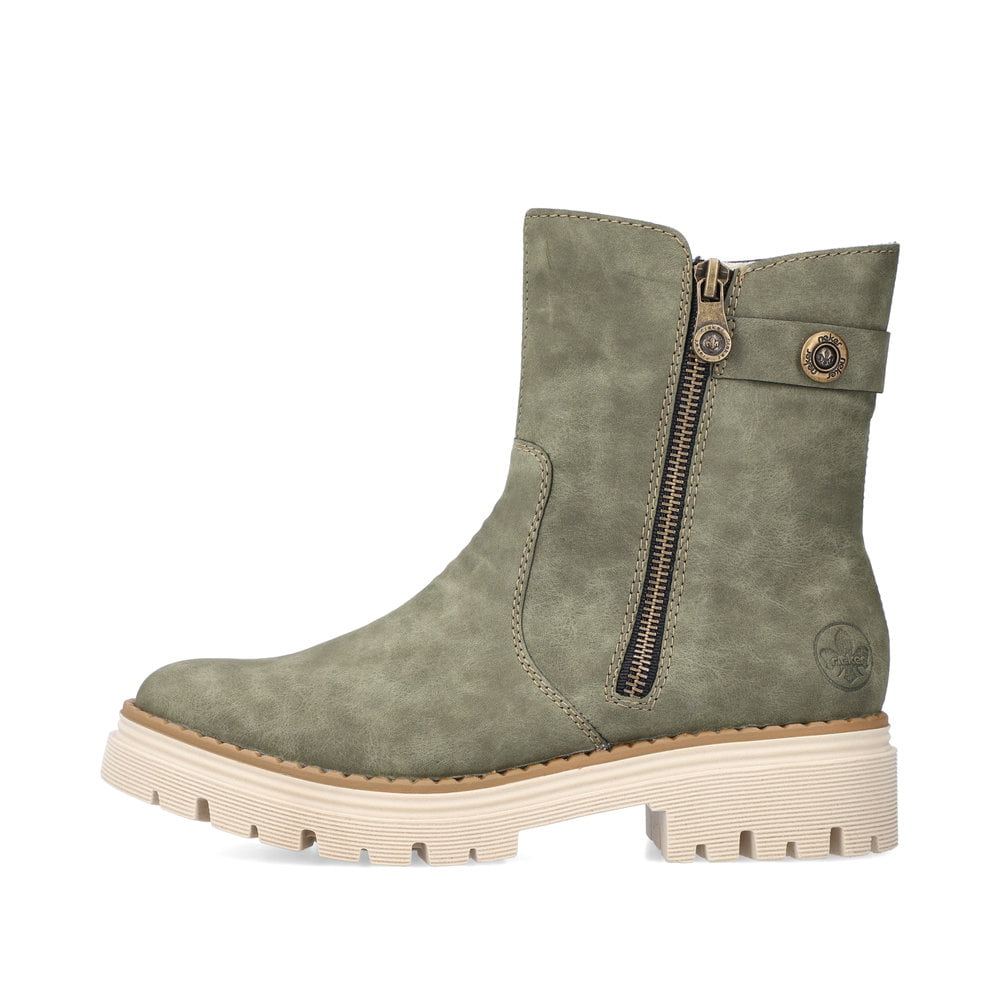 Rieker Women's Ankle Boots - Leaf Green
