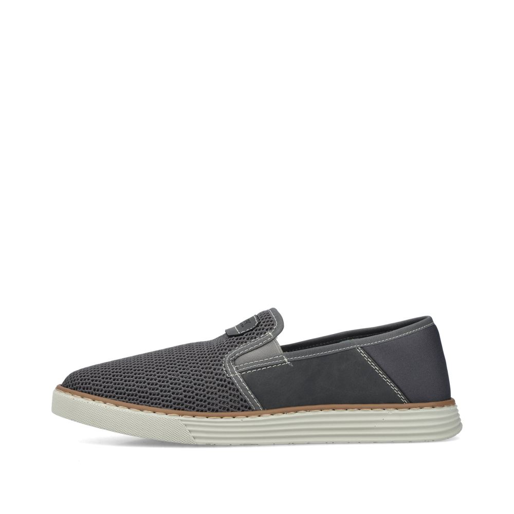 Rieker Men's Slippers - Stone Gray