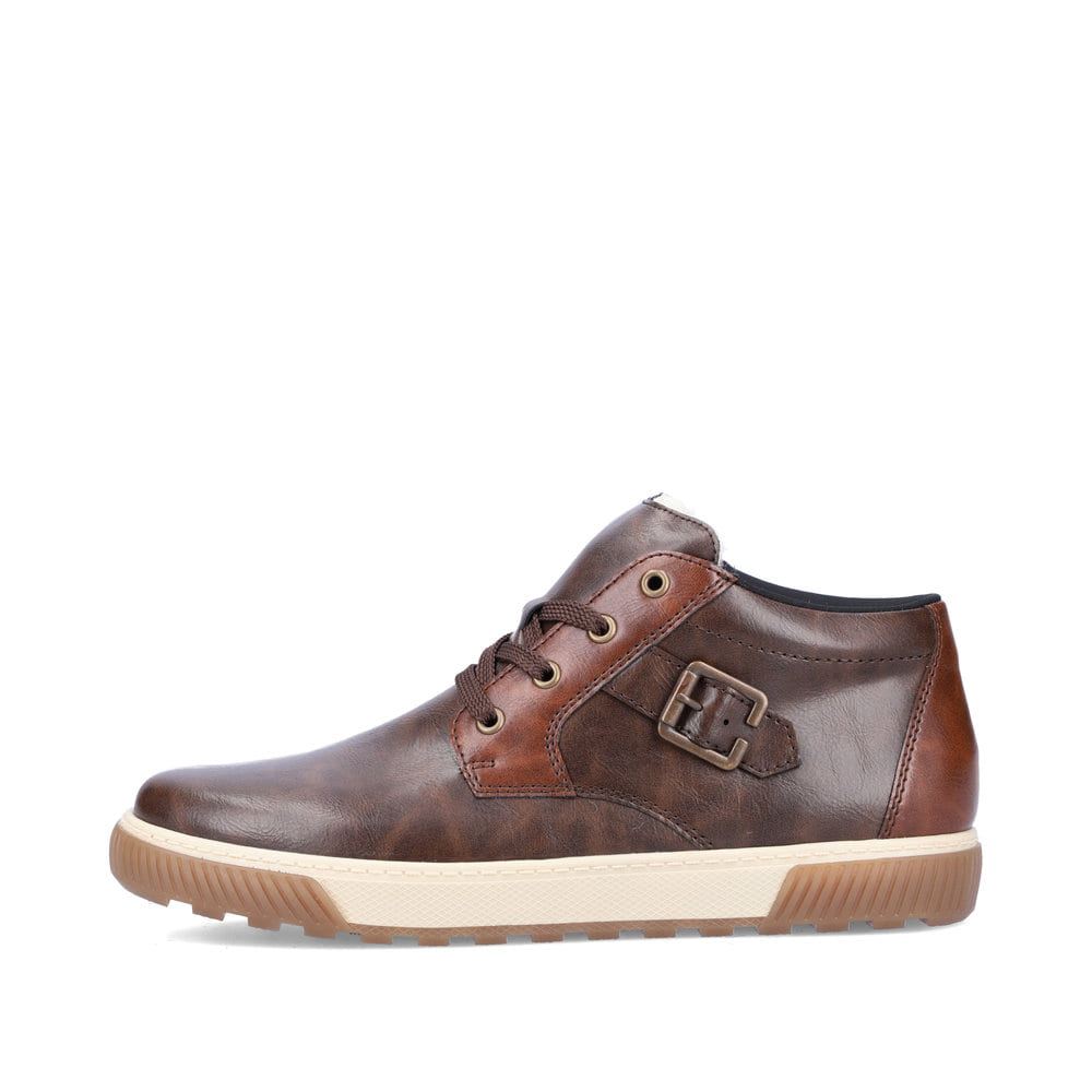 Rieker Men's Lace-Up Boots - Coffee Brown