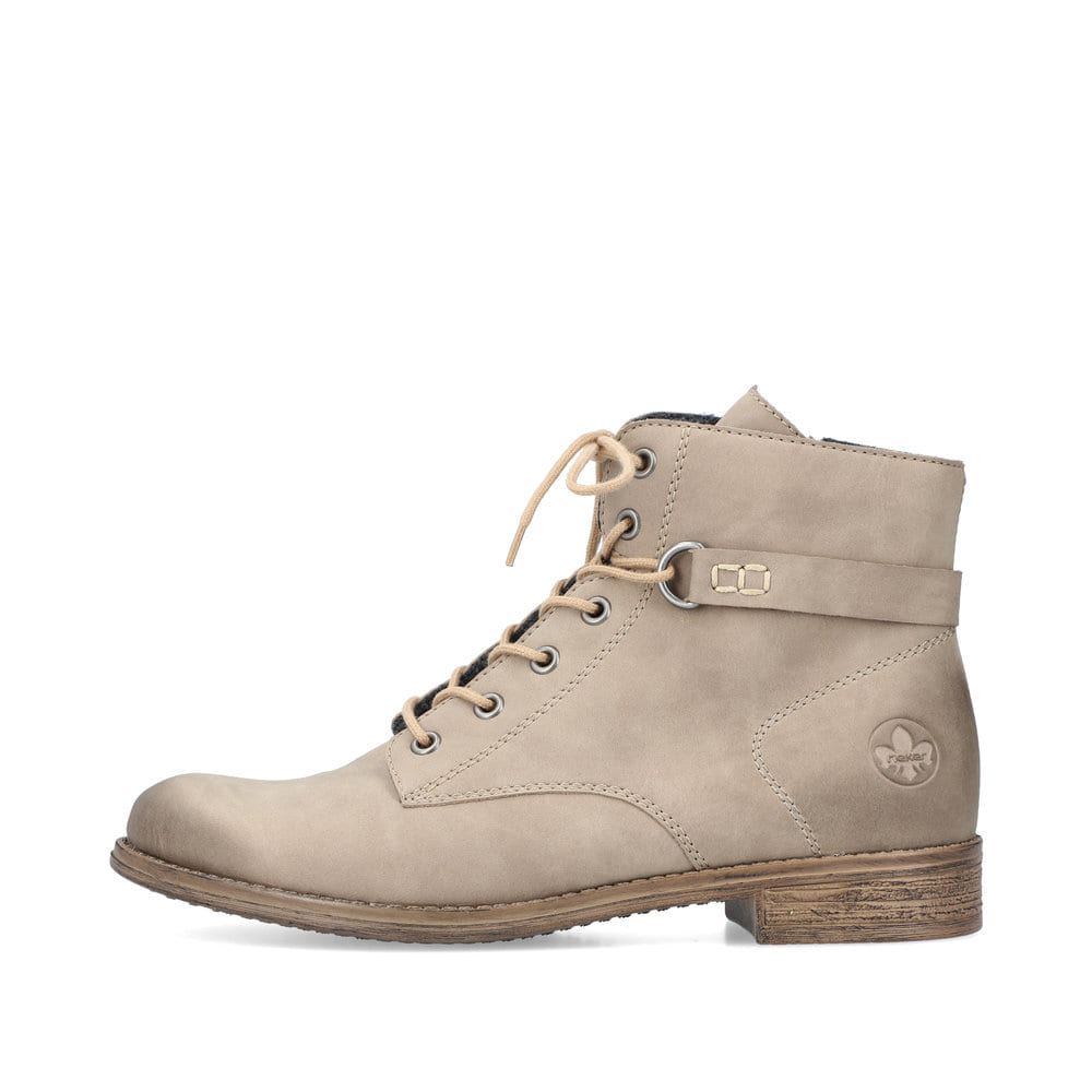 Rieker Women's Lace-Up Boots - Sand Beige