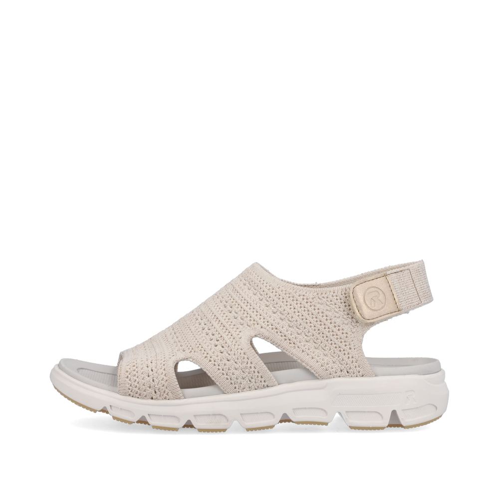 Rieker Evolution Women's Trekking Sandals Cream Beige