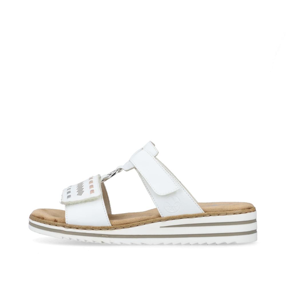 Rieker Women's Mules Crystal White