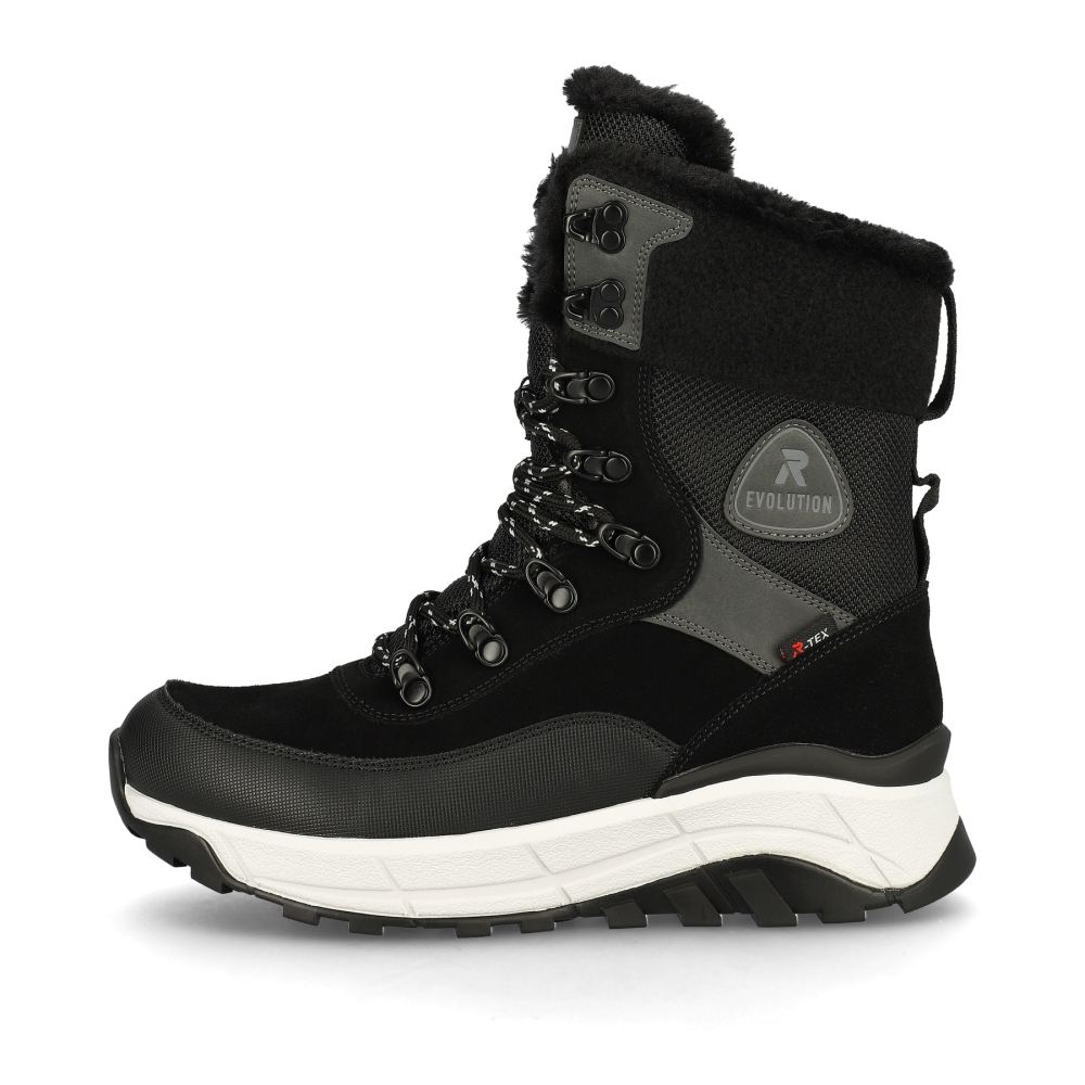 Riekerevolution Women's Lace-Up Boots - Steel Black