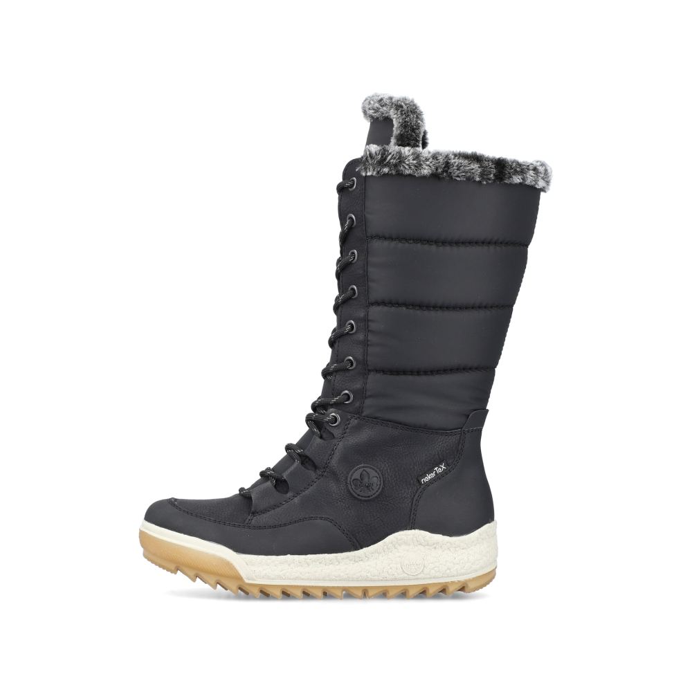 Rieker Women's High-Shaft Boots Asphalt Black