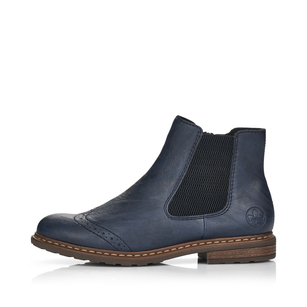 Rieker Women's Chelsea Boots Navy Blue