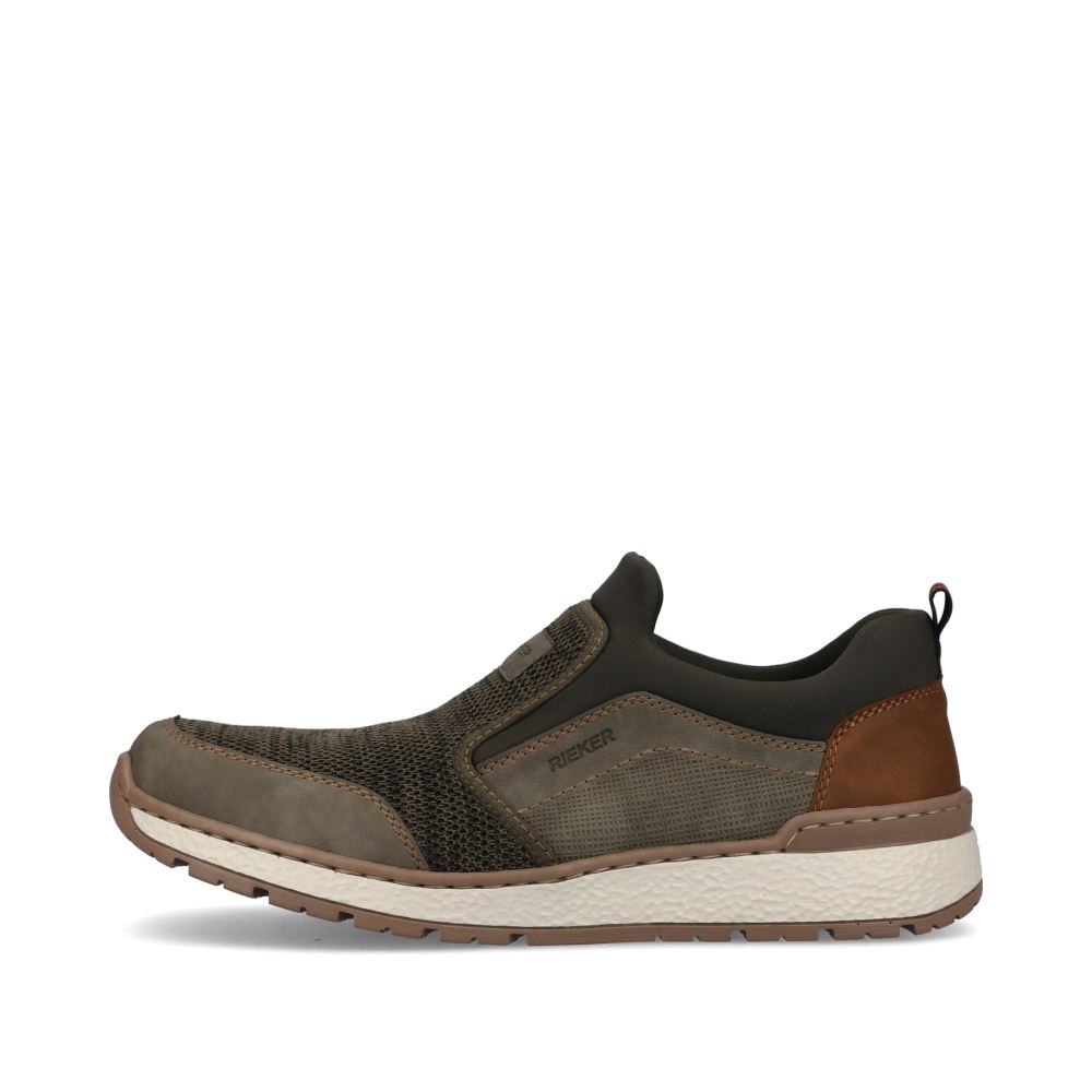 Rieker Men's Slippers - Green Gray