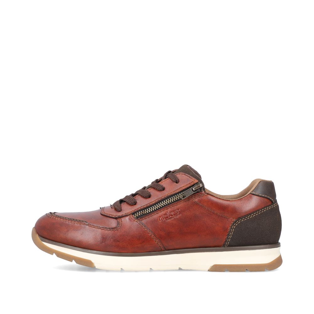 Rieker Men's Low-Top Sneakers - Reddish Brown
