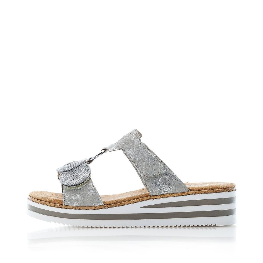 Rieker Women's Mules - Silver Gray