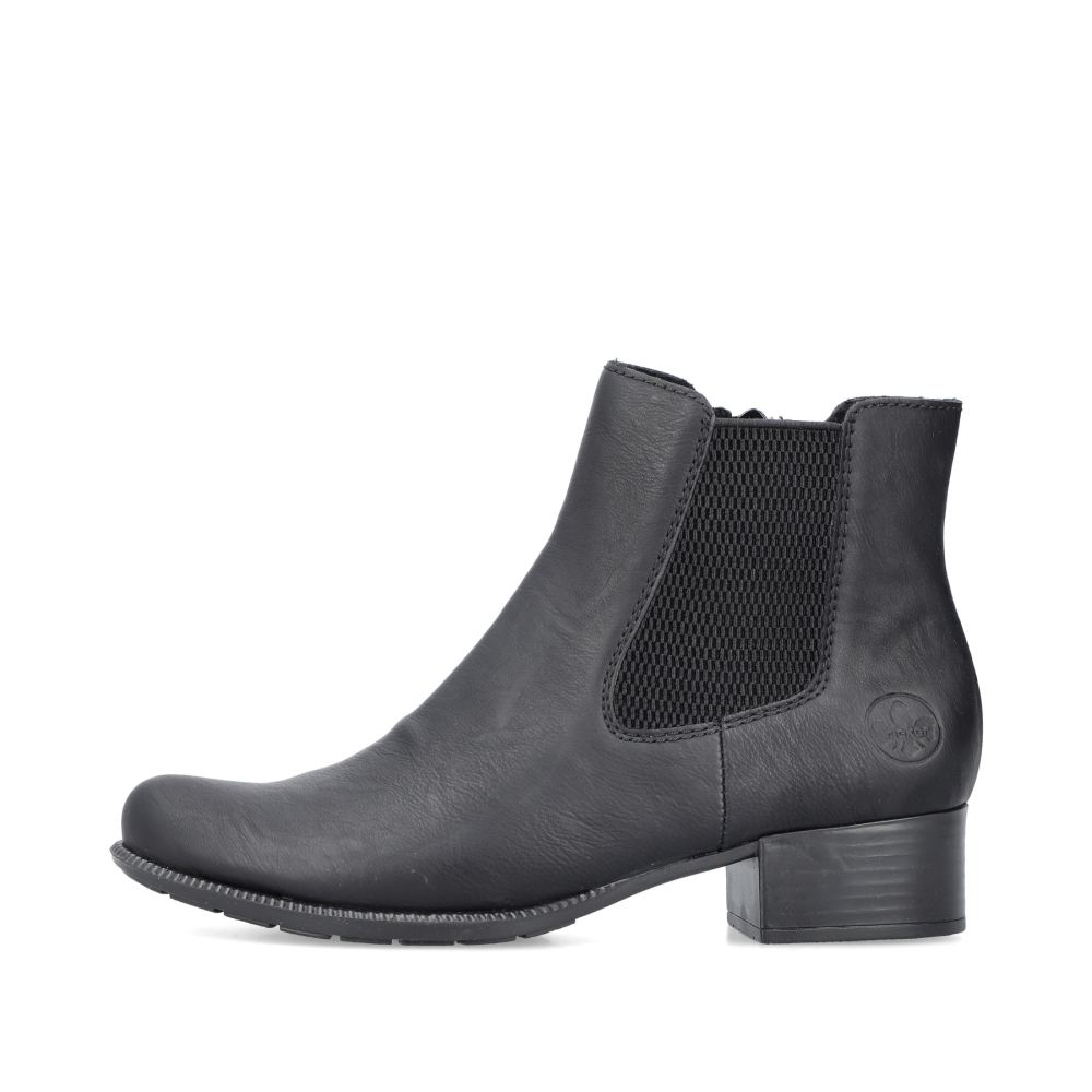 Rieker Women's Chelsea Bootsmidnight Black