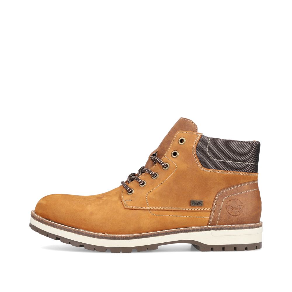 Rieker Men's Lace-Up Boots Caramel Brown