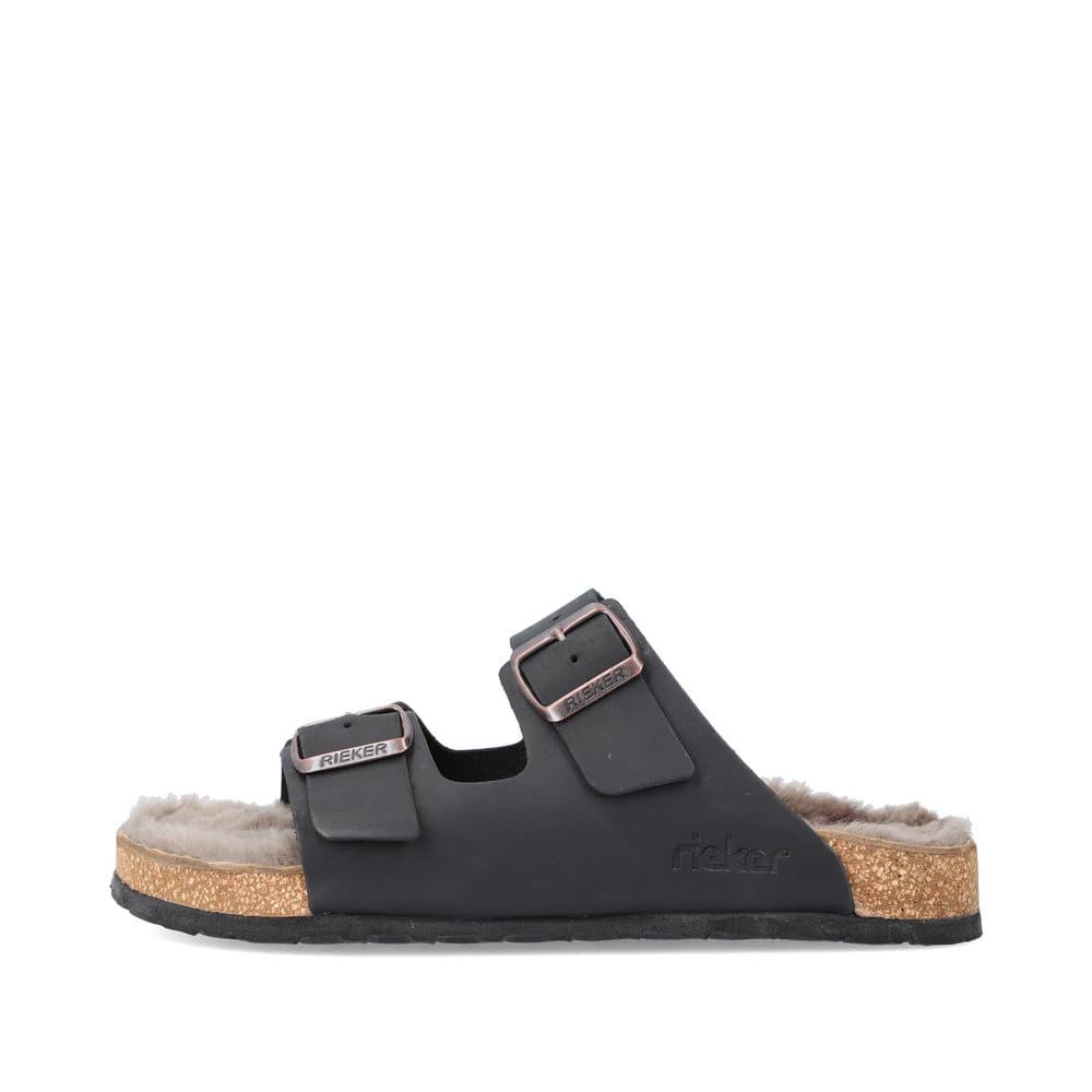 Rieker Men's Mules - Deep Black