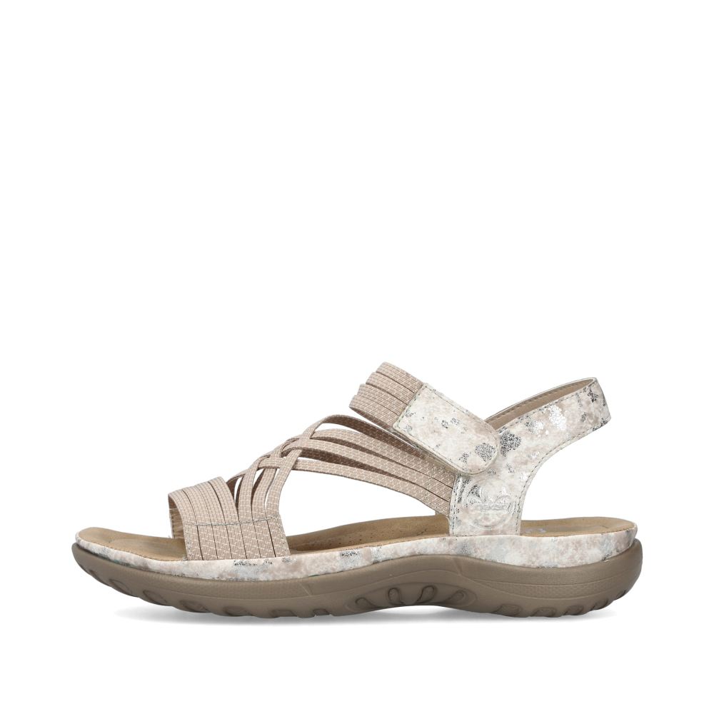 Rieker Women's Strappy Sandals Cream Beige
