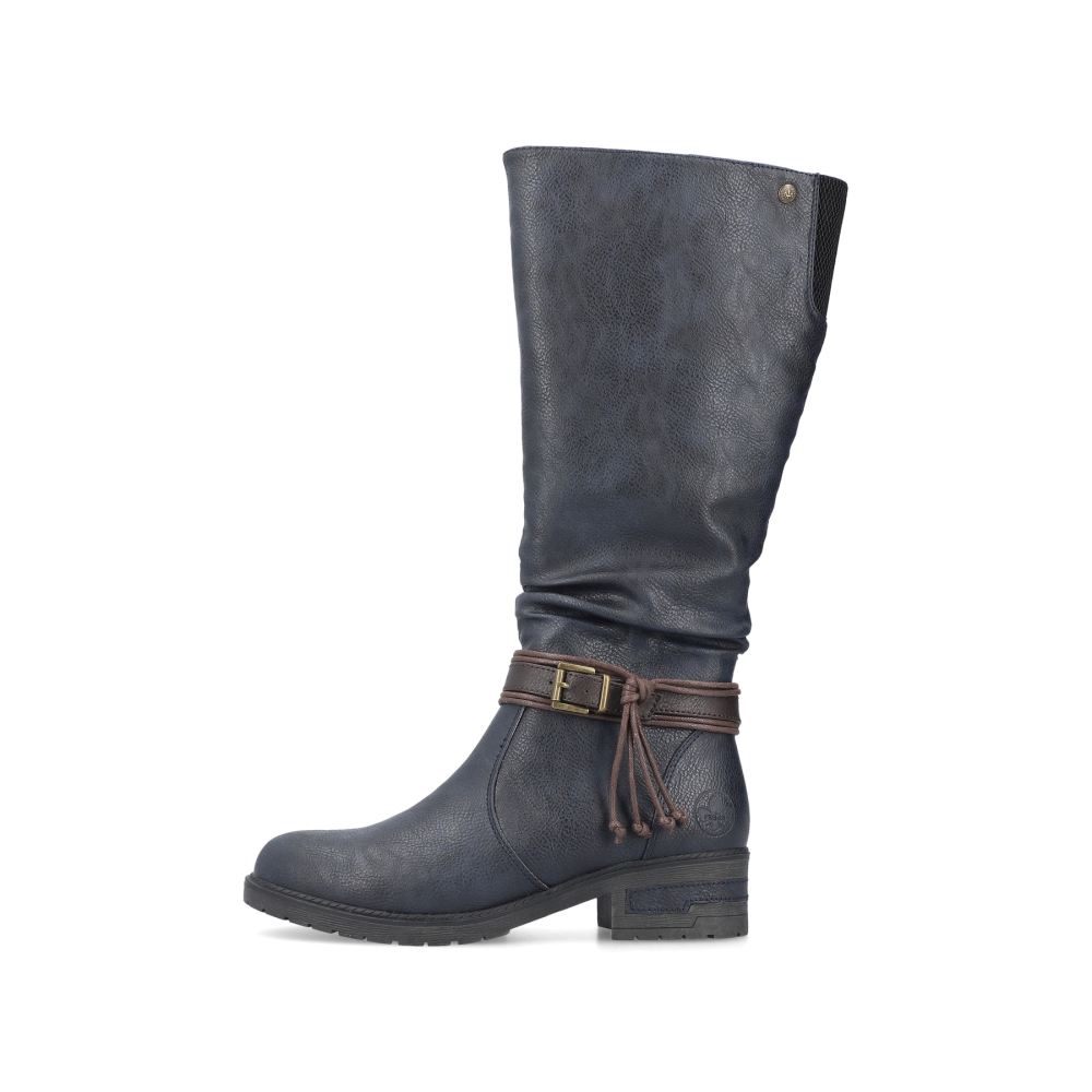 Rieker Women's High-Shaft Boots - Gray-Blue