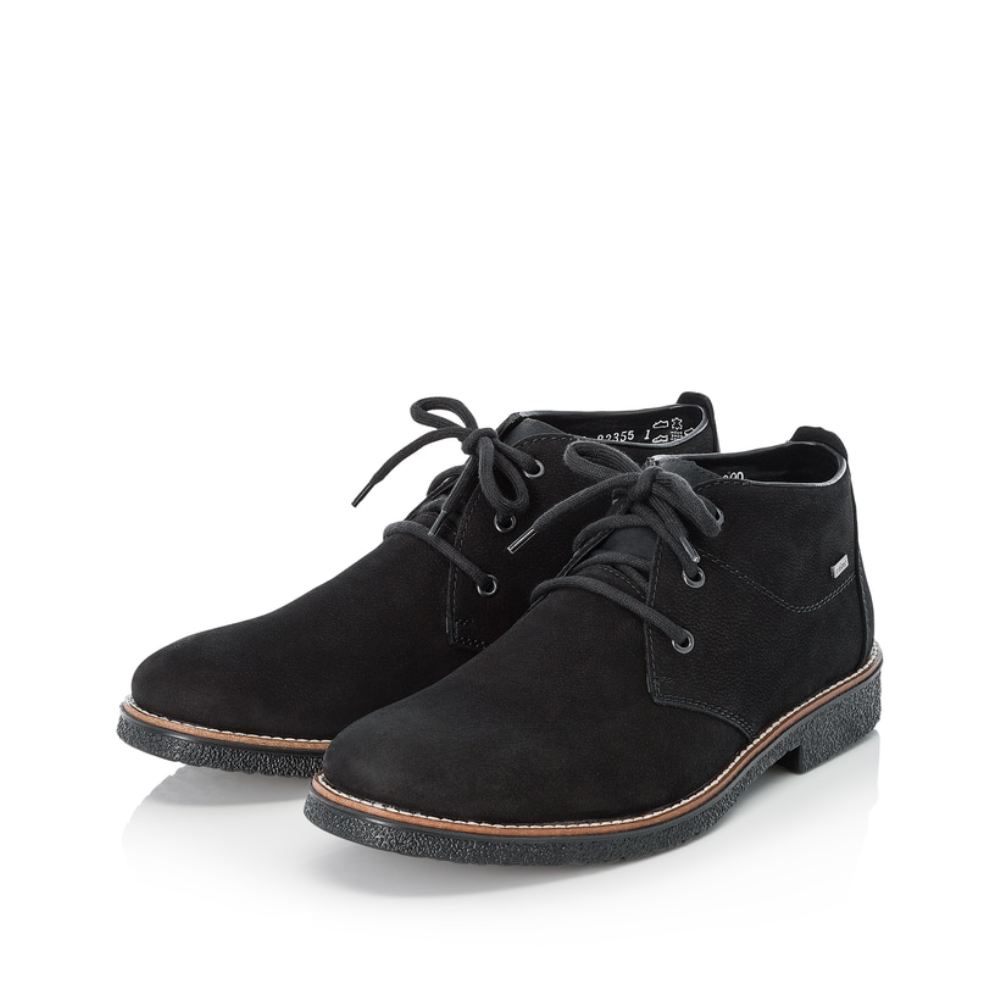 Rieker Men's Lace-Up Shoes - Deep Black
