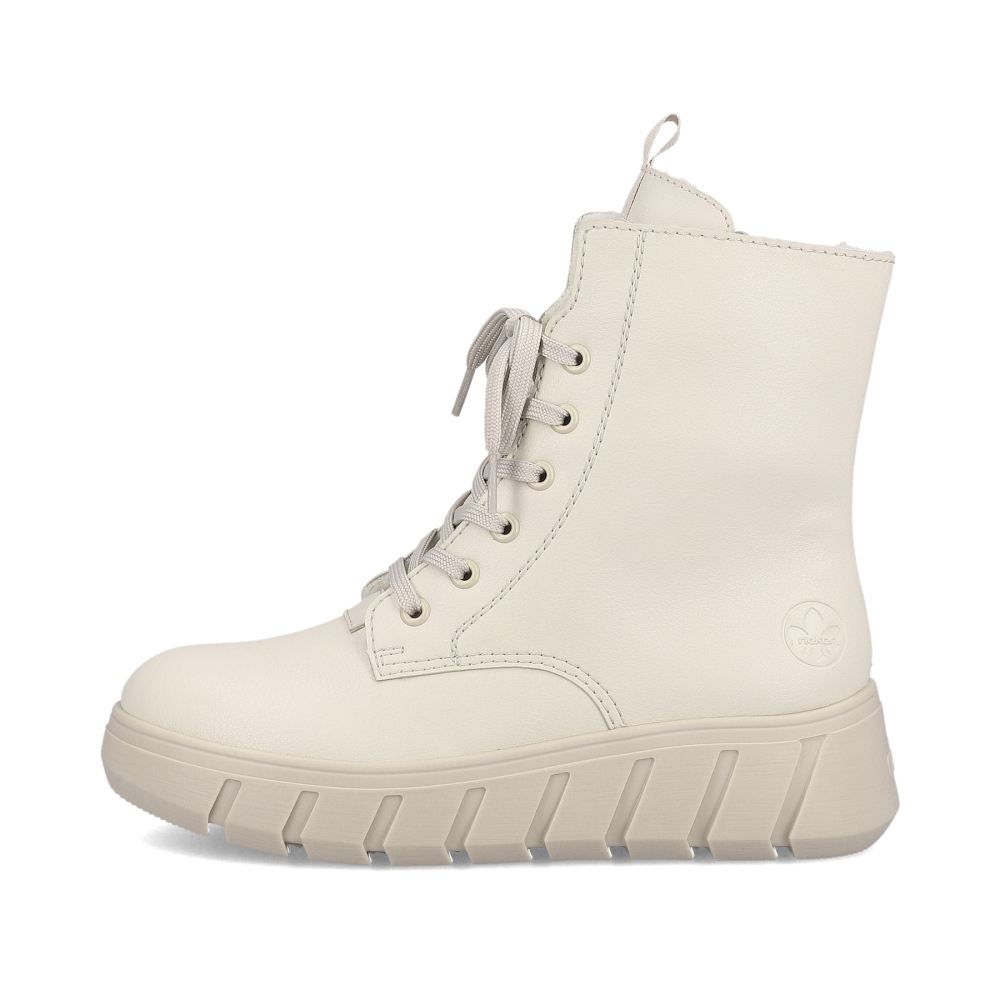Rieker Women's Lace-Up Boots - Light Beige
