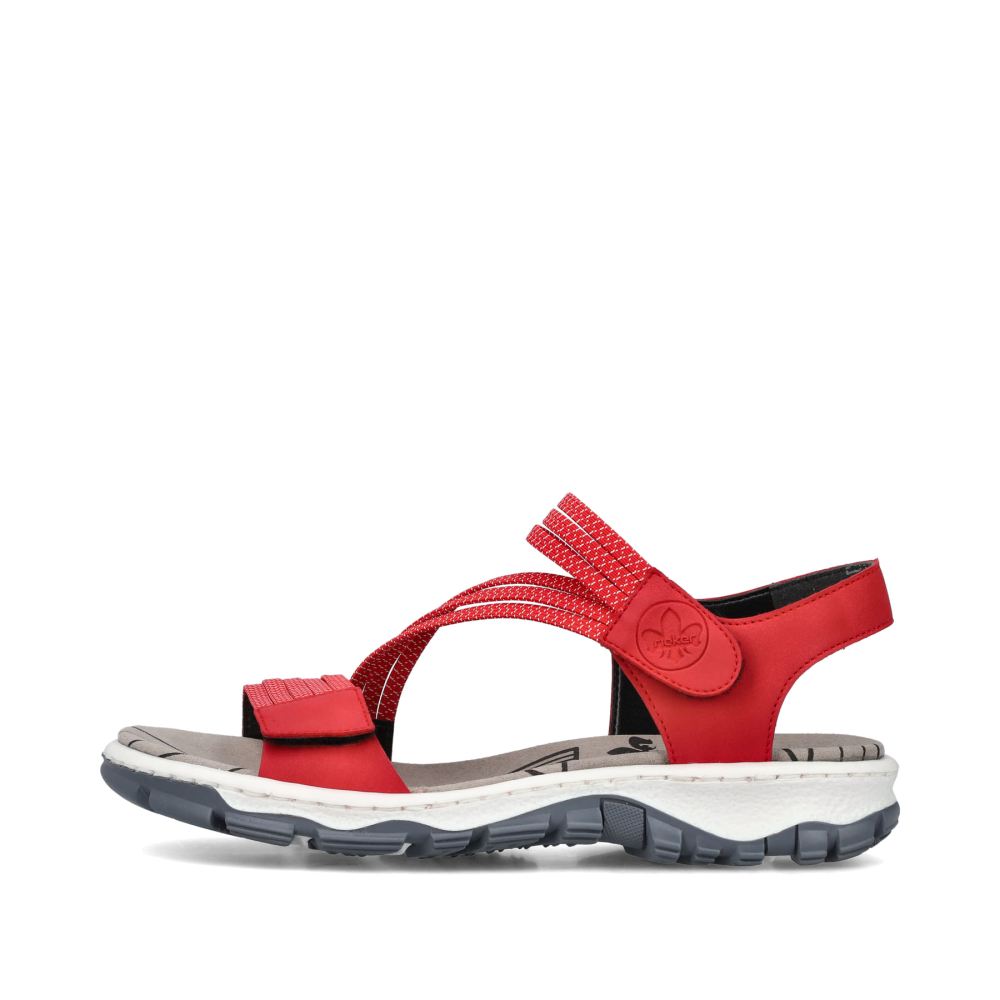 Rieker Women's Trekking Sandals - Cherry Red