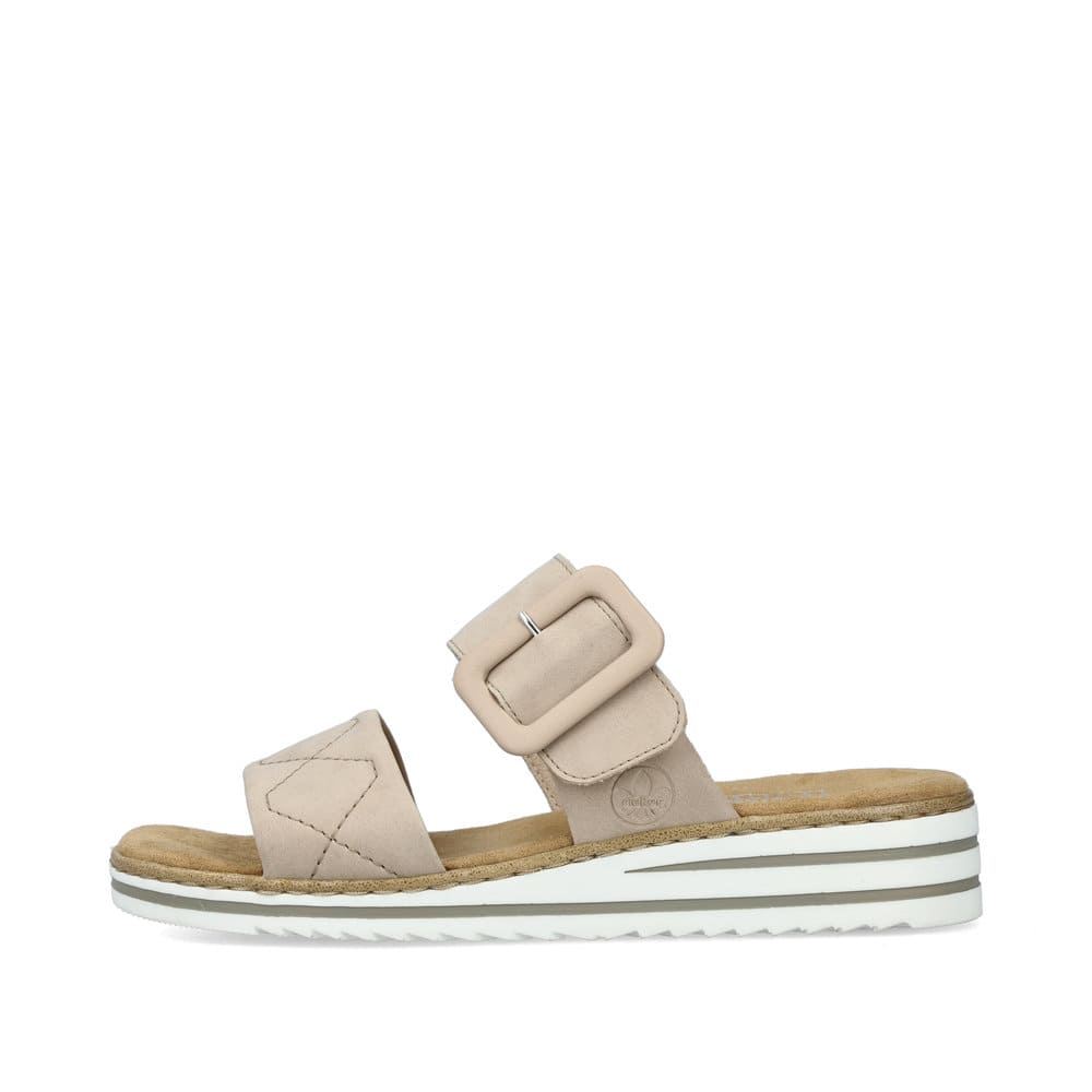 Rieker Women's Mules - Cream Beige