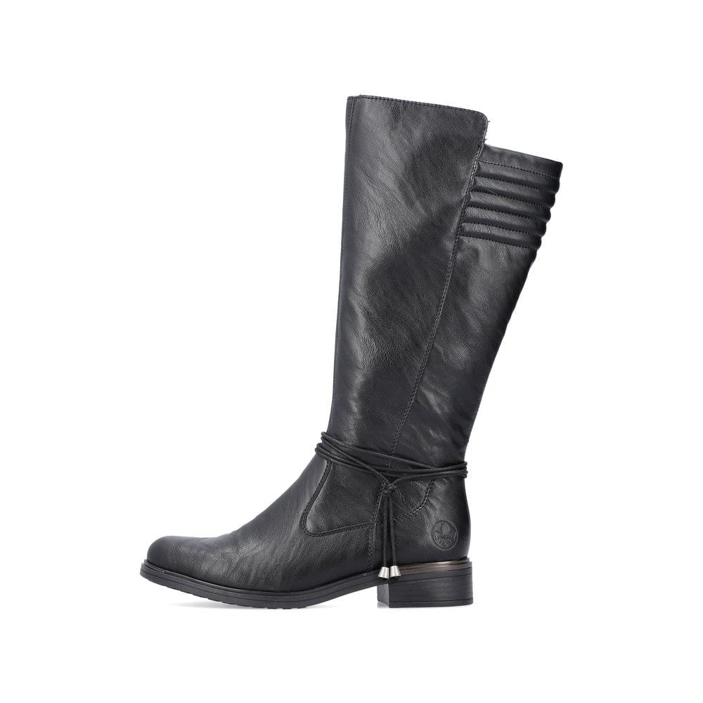 Rieker Women's High-Shaft Boots - Night Black