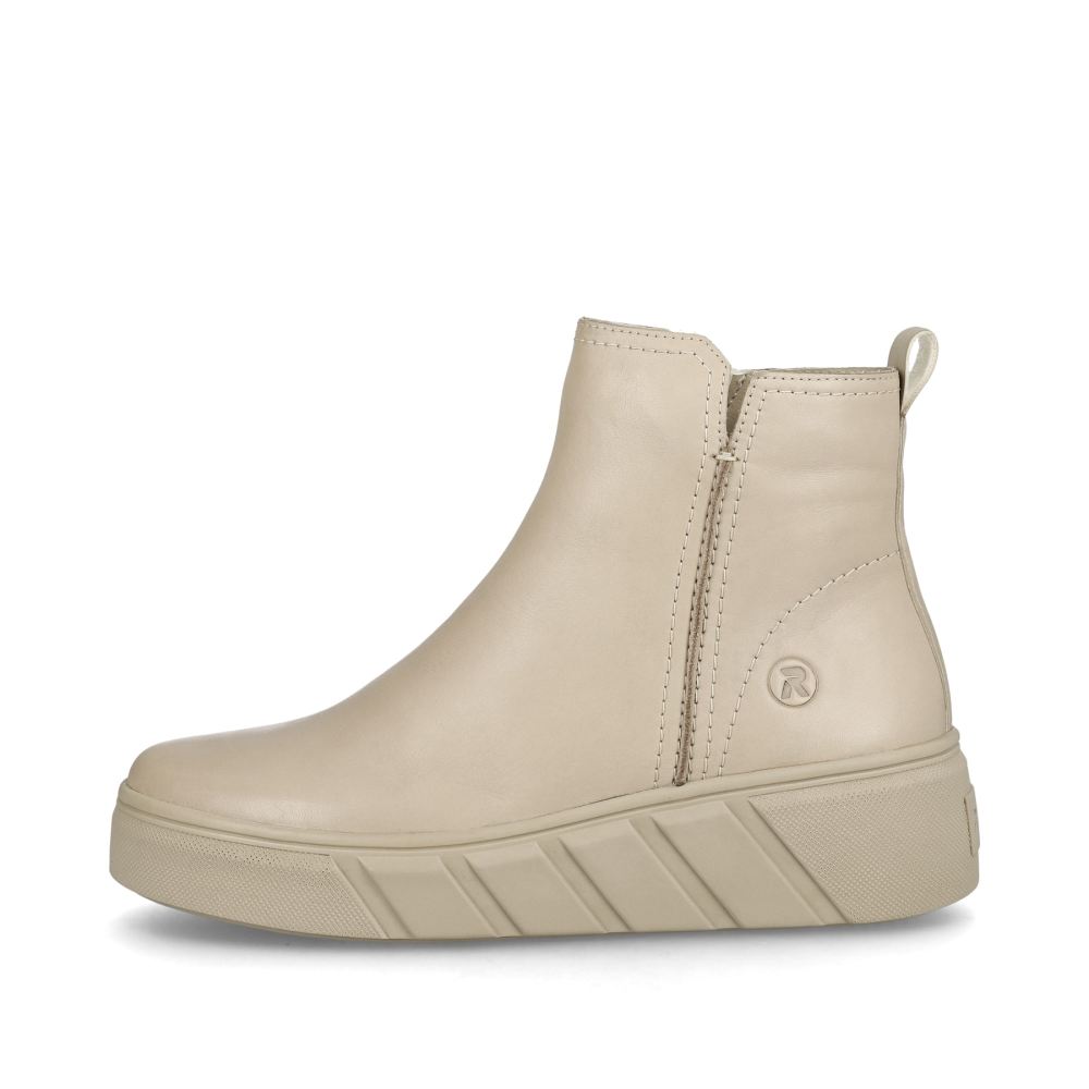 Rieker Evolution Women's Ankle Boots - Cream Beige
