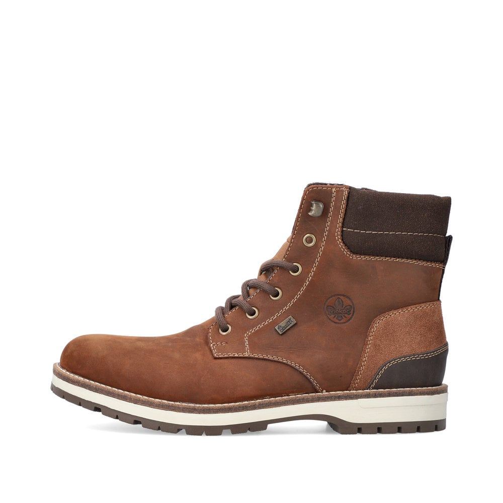 Rieker Men's Lace-Up Boots - Chestnut Brown