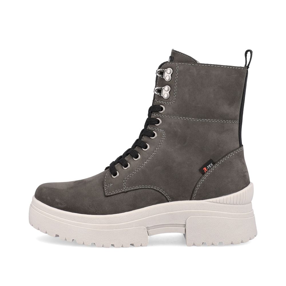 Rieker Evolution Women's Lace-Up Boots Graphite