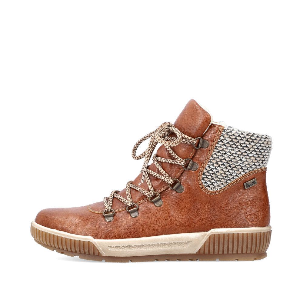 Rieker Women's Lace-Up Boots Cinnamon Brown