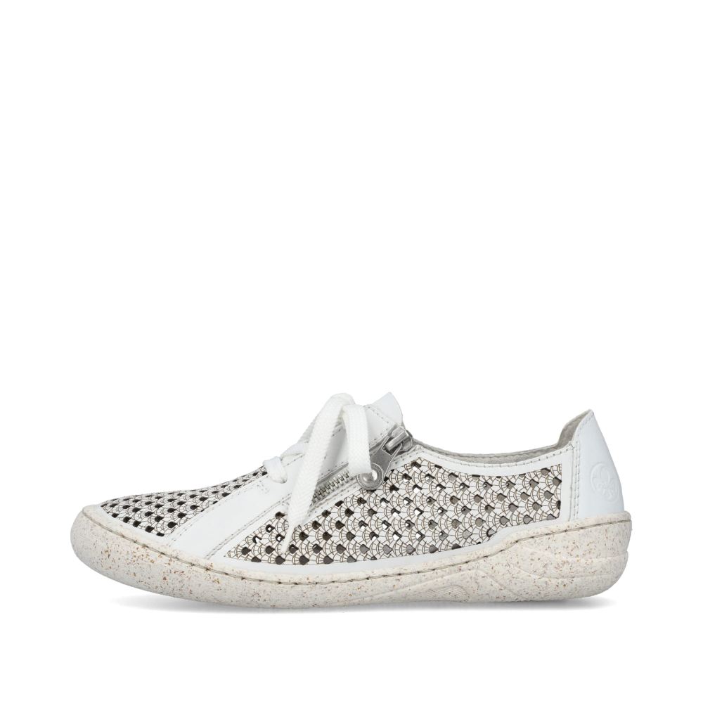 Rieker Women's Lace-Up Shoes - Pure White