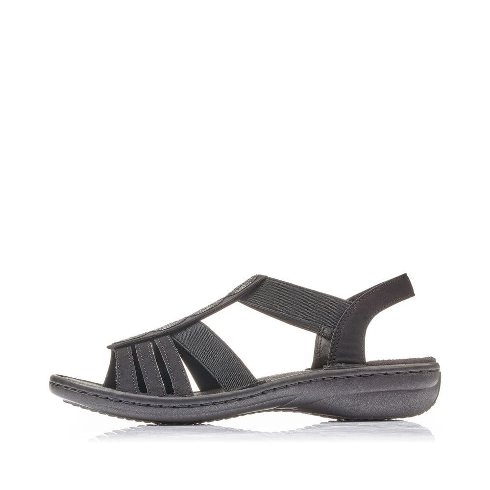 Rieker Women's Strappy Sandals - Deep Black