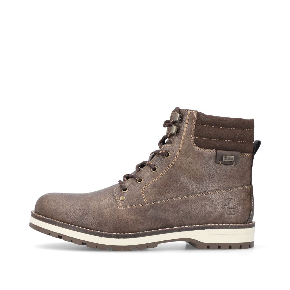 Rieker Men's Corded Boots Tobacco Brown