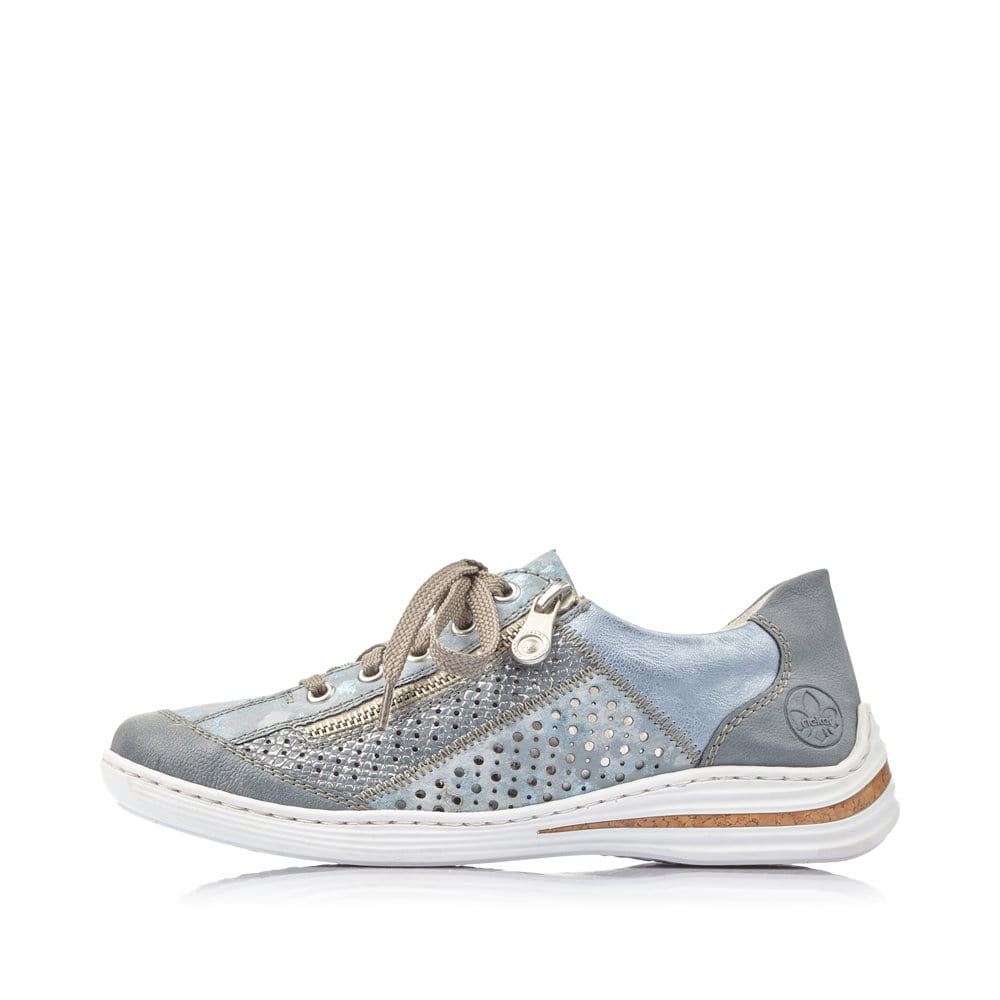 Rieker Women's Lace-Up Shoessea Blue