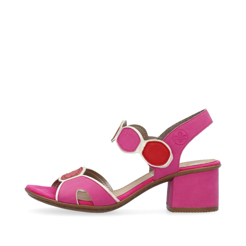 Rieker Women's Strappy Sandals - Pink