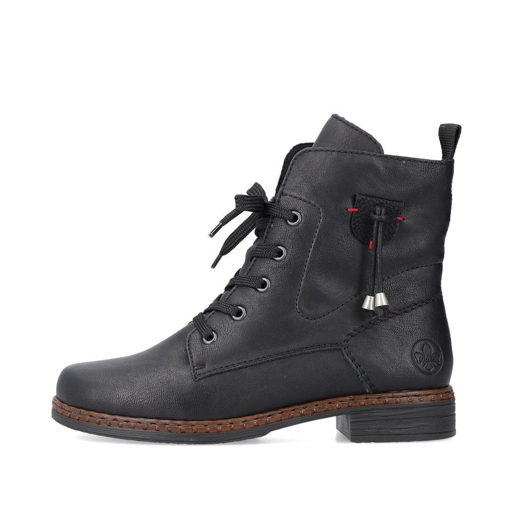 Rieker Women's Lace-Up Boots - Deep Black