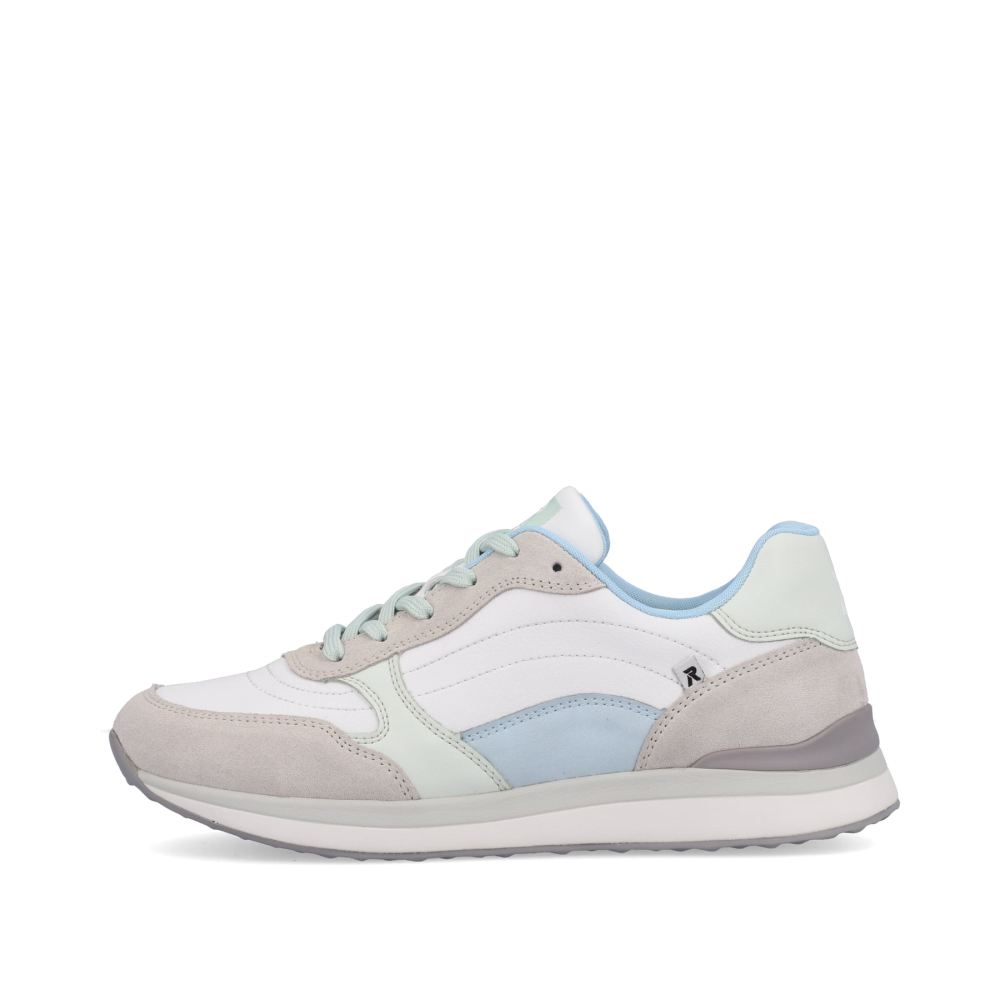 Rieker Evolution Women's Sneakerslow Swan-White Clay-Beige Ice-Blue