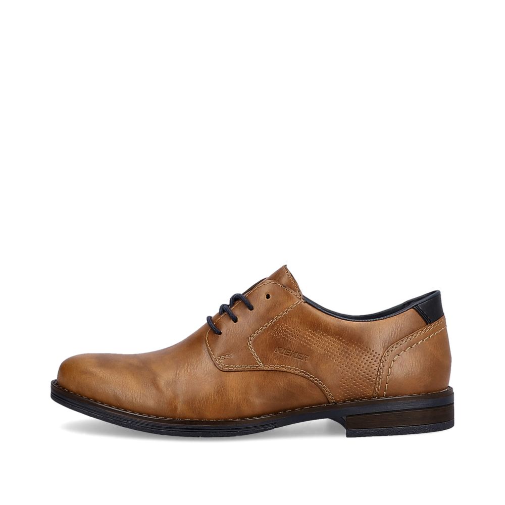 Rieker Men's Lace-Up Shoesnougat Brown