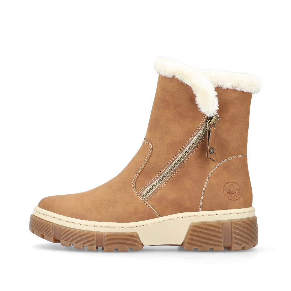 Rieker Women's Ankle Boots Nougat Brown
