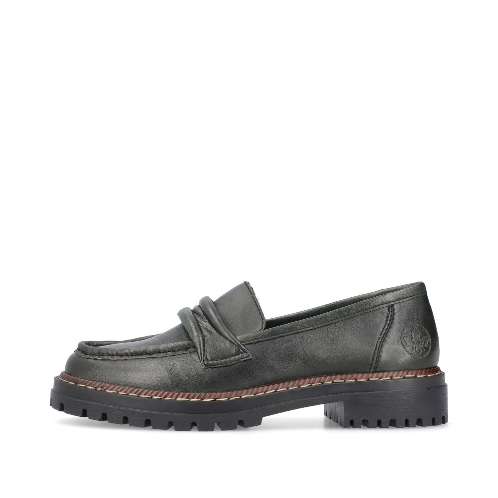 Rieker Women's Loafers - Army Green
