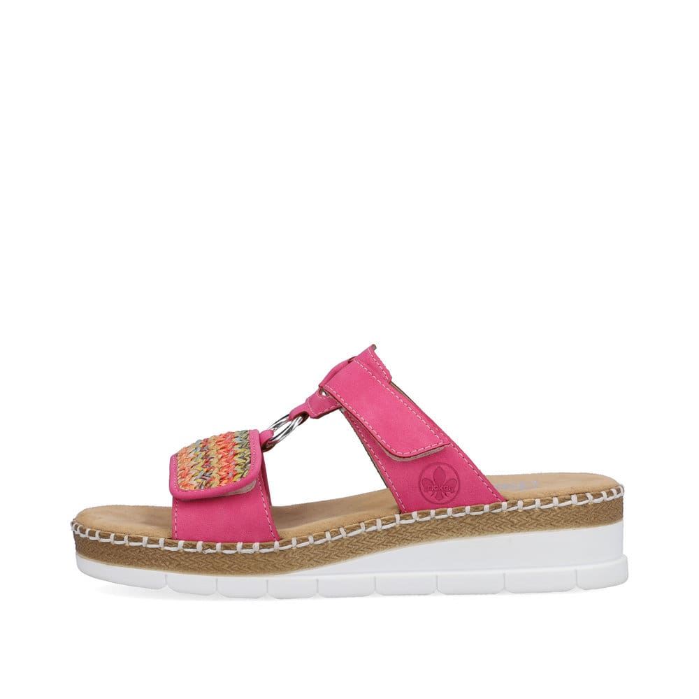 Rieker Women's Mules Flamingo Pink