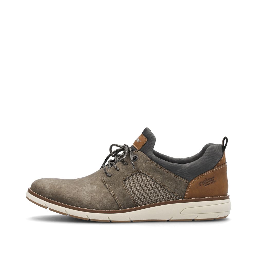 Rieker Men's Slippers - Brown-Gray