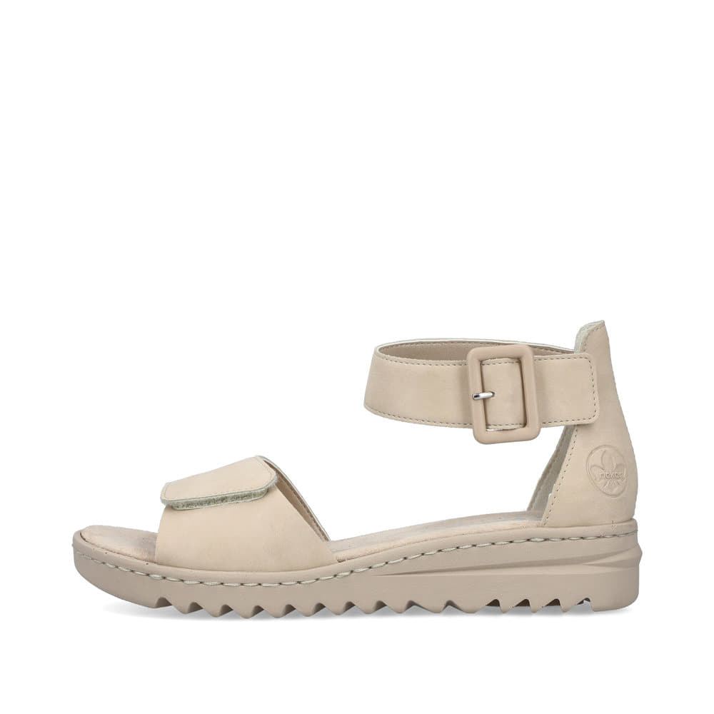 Rieker Women's Wedge Sandals Light Beige