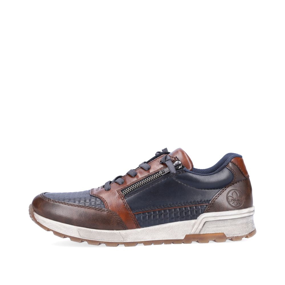 Rieker Men's Low Sneakersocean Blue