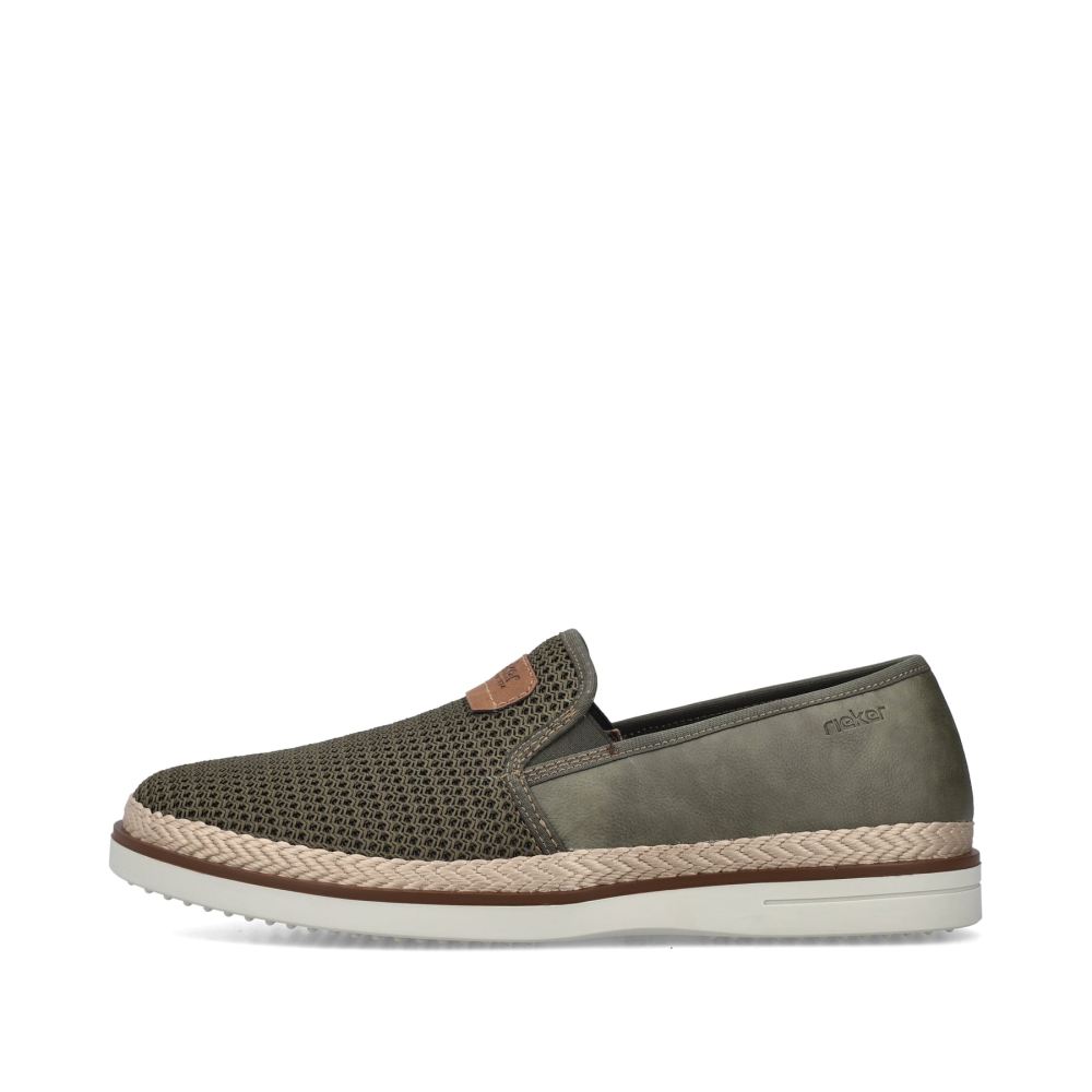 Rieker Men's Slippers - Khaki Green