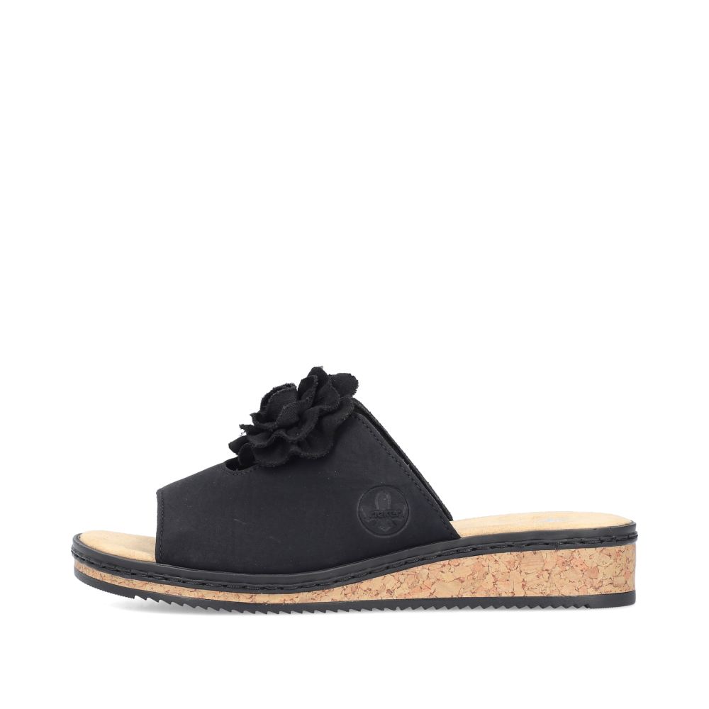 Rieker Women's Mules - Night Black