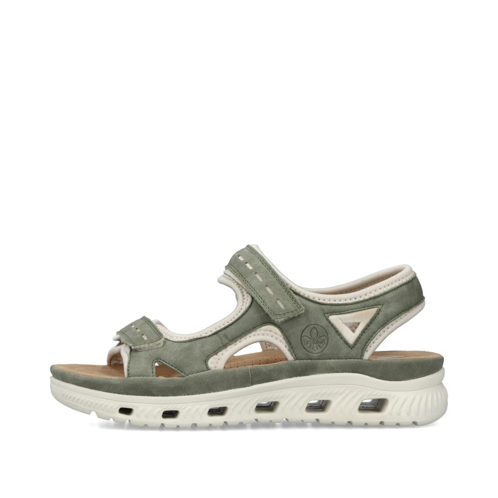Rieker Women's Trekking Sandals Green-Gray