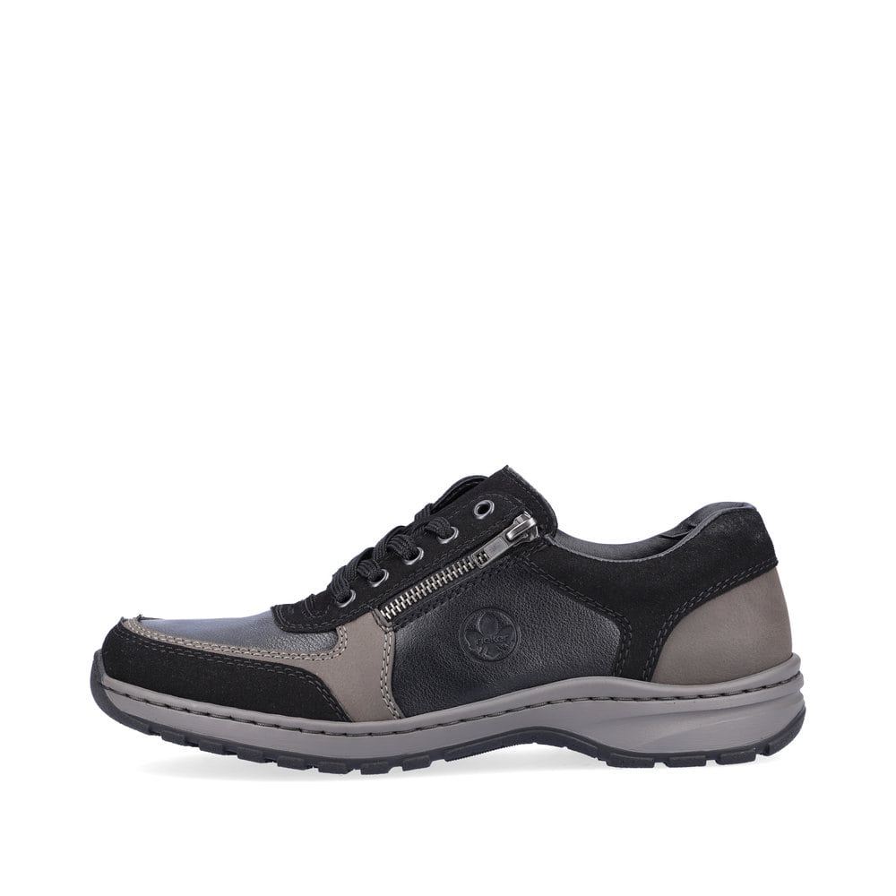 Rieker Men's Lace-Up Shoes Asphalt Black